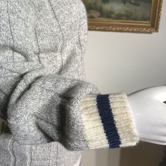 Vintage Daniel Hechter Wool Blend Cable Knit Preppy Sweater - Picture 7 of 16